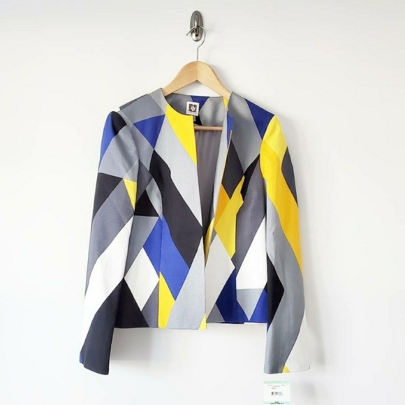 Anne Klein Jackets & Blazers - Anne Klein Abstract Print Womens Blazer